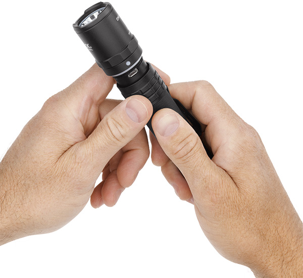 Nightstick USB Rechargeable Tactical Flashlight Action